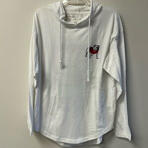 Pressbox Georgia Bulldogs Long Sleeve Hooded Shirt
